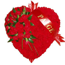Florists can organize your purchase in baskets, vases, and sprays, and they can guide you on sympathy flower etiquette. Funeral Flowers Funeral Heart Red Carnations