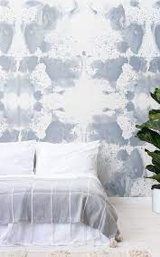 Create A White Bedroom Space With Beautifully Textured And Iconic Designed White Bedroom Wallpap Wallpaper Design For Bedroom Wallpaper Bedroom White Wallpaper