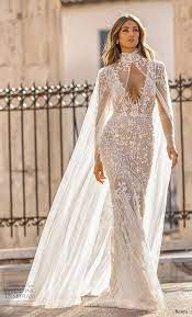 Berta Fall 2019 Wedding Dresses Athens Bridal Collection Wedding Inspirasi Cape Wedding Dress Wedding Dress Long Sleeve Berta Wedding Dress