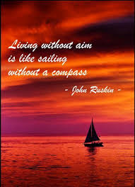 Living Without An Aim Is Like Sailing Without A Compass Living Without Aim Is Like Sailing Without A Compass John Ruskin Quote