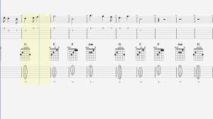 Guitar Tab Chords Play That Song Acoustic Youtube