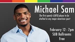 Michael sam is a former american football player who played as a defensive end. Asunm S Student Special Events Hosts Guest Speaker Michael Sam Unm Newsroom