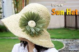 Craft Passion Crochet Straw Hat Free Pattern To Make A