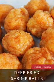 The Best Deep Fried Shrimp Balls Recipe Dim Sum Central Deep Fried Shrimp Shrimp Balls Fried Shrimp