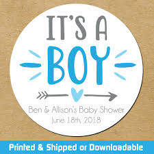 Find boys' baby shower products at the lowest price guaranteed. Personalized Baby Shower Favor Stickers It S A Boy