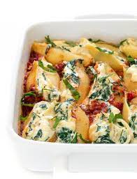 Easy Spinach And Ricotta Stuffed Shells Chef Savvy Recipe Jumbo Shell Recipes Stuffed Shells Ricotta Stuffed Shells Recipe