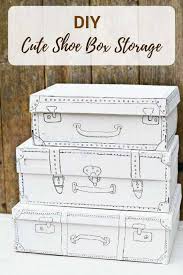 Carton box (without cover) 2. An Easy And Cute Shoe Box Craft For Storage Shoe Box Crafts Shoe Box Diy Craft Box