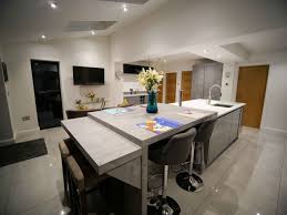 101 kitchens with breakfast bars (photos) kitchens / photo galleries. A Breakfast Bar Designed With A Large Island In A Gloss Handleless Kitchen