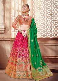 Hot Pink Art Silk Designer Lehenga Choli Price 79 83 Designer Lehenga Choli Lehenga Choli Lehenga Choli Online