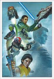 Star Wars Rebels Celebration Mural Poster Walmart Com Star Wars Mural Star Wars Awesome Star Wars Pictures