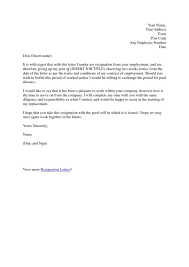 Free Thank You Resignation Letters And Pointers For Writing It Importance And Samples