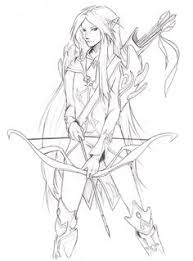 Choose your favorite coloring page and color it in bright colors. 20 Elves Ideas Elves Art Line Art