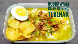 Resep Bubur Ayam Kuah Kuning Terenak Untuk Jualan Youtube