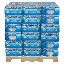 How much does a 24 pack of water cost? Kirkland Signature Bottled Water 16 9 Fl Oz 40 Count 48 Case Pallet Costco