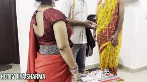 (Desi Tailor) Seduces Two Lady Customers in Shop and Fucking Anal Sex Hard  Threesome