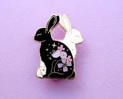 She is the daughter of keaton. Floral Rabbit Enamel Pin Animal With Flowers Animal Enamel Pin Black And White Yin And Yang Bunny Pin Floral Rabbit Pin Black And White Enamel Pins Enamel Pin Etsy Enamel Pin