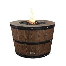 Costco wine barrel fire pit instructions. Propane Natural Gas Wine Barrel Fire Pit Brown Sunbeam Target
