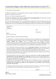 Ces modèles de lettre de motivation ne sont pas parfaits mais vous proposent une base solide de repères et de hiérarchie d'information à réutiliser dans votre lettre. Guide Pratique Du Demandeur D Emploi Fonction Publique Territoriale