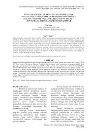 Taktik, strategi dan formasi dalam sepakbola. Pdf Upaya Peningkatan Kemampuan Teknik Dasar Passing Dan Stopping Dalam Permainan Sepakbola Melalui Metode Variasi Latihan Siswa Kelas V Sdn 003 Batu Bersurat Kabupaten Kampar