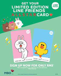 Welcome back to mbo cinemas! Get Your Hands On These Mbo X Line Friends Allstar Cards
