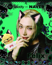 The cute white cat version and the sexy black cat version, my ability is  just that far and can't compare to Admin 🥹 your work is amazing and our  #FELIX is the