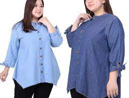 Baju dengan motif garis vertikal akan mengurangi efek badan semakin melebar. Kemeja Untuk Wanita Gemuk Atasan Wanita Blouse Ukuran Besar Untuk Orang Gemuk Cantik Modis Murah Kekinian Baju Model Terbaru Do Wanita Kemeja Kemeja Wanita