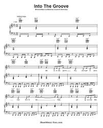 Into The Groove Sheet Music Madonna Sheet Music Sheet Music Pdf Piano Sheet Music