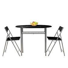 Pick a folding banquet table or a large folding table if you are hosting a huge gathering of your loved ones. Innovareds Drop Leaf Table Folding Oblong Kitchen Dining Table Desk Folding Chair Set Black Buy Online In Dominica At Dominica Desertcart Com Productid 54421766
