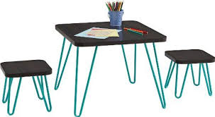Robot Check Kids Table And Chairs Retro Table Kids Table Chair Set