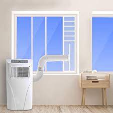 Although window air conditioners are not meant to be installed in sliding windows, there are some extra steps you can take to make it work. Amazon Com Hoomee Adjustable Sliding Window Seal For Portable Air Conditioner And Tumble Dryer Min Size 25x102 Max Size 25x152cm Works With Every Mobile Air Conditioning Unit Easy To Install Waterproof Home Kitchen