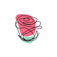 Rose Flower One Line Art Single Drawing Vector Illustration Minimalist Design Isolated On White Background Symbol Sketch Plant Png And Vector With Transparen Line Art Flower Illustration Card Illustration