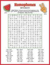 Pin By Sande Kephart On Edu In 2020 Homophones Words Homophones Word Find