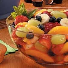Five Fruit Salad Recipe I Use Fresh Strawberries Rather Than Frozen So Quick And Delicious Fruit Salad Recipes Fresh Fruit Recipes Recipes