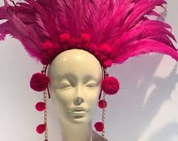Pom Pom Headpiece Feather Headdress