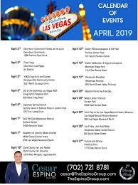 Las Vegas April 2019 Event Calendar Event Calendar Festival Plaza Event