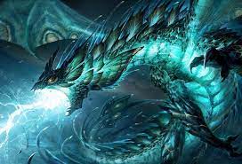 Aquatic Dragon Swanland Fantasy Dragon Lightning Dragon Dragon Artwork