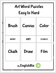 These free printable puzzles can be shared with the family. Art Terms Word Search Puzzles Printables Englishbix