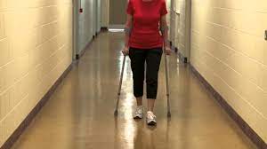 Learn To Stand Walk And Sit With Crutches Nhs Inform