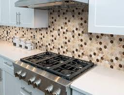 However i definitely couldn't do a real glass tile backsplash by myself and i was pretty sure i couldn't afford anything that would look decent. Self Adhesive Marble Tile Vinyl Honeycomb Stick On Decopus 3d Gel Marble Tile Backsplash Peel And Stick For Kitchen Hexagon Emperador Marble Brown Beige 5pc Pack 12x12 Wall Accents Bathroom Building Supplies Tools