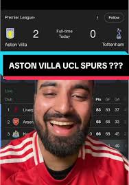 Aston Villa Beats Tottenham 2-0: Highlights and Reactions