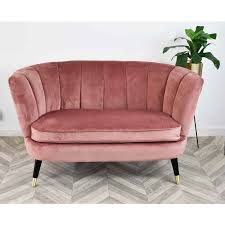 Black And Gold Velvet Couch Scalloped Back Velvet Sofa Pink Sofa Living Velvet Sofa Pink Living Room