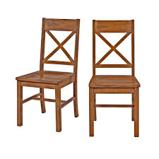 Walker Edison Furniture Company Millwright Antique Brown Wood Dining Chair Set Of 2 Hdhw2ab The Home Depot In 2020 Farmhouse Dining Chairs Brown Dining Chairs Dining Chairs