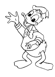 Your child can give these fun coloring pages a splash of color! Free Donald Duck Coloring Home