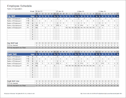 Formatting in this calendar allows planning for any rotating schedule. Employee Schedule Template Shift Scheduler
