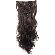 With our aqua clip in extensions, you can have the quality of great hair with the economy of doing it whenever you want. Florata 17 24 Curly Clip In Synthetic Hair Extensions Full Head 8 Pieces 140g 145g Walmart Com Walmart Com