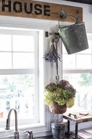 Industrial Farmhouse Window Valance With Junk Styled Hydrangea Flower Holders Using Funky Junk Funky Home Decor Window Valance Funky Junk Interiors Christmas