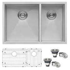 This will be a problem with a 40 gallon water heater, even pushing it with a 60 gallon one. Ruvati 29 Inch Undermount 60 40 Double Bowl Zero Radius 16 Gauge Stainless Steel Kitchen Sink Rvh7200 Overstock 6990919