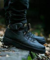 Nike Air Force 1 Black Price In India Nike Air Force 1 Mid 07 Lv8 Black Black Sneakers Men Streetwear Outfit Mens Fashion