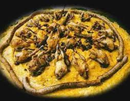 Made from sponge cake, chocolate, butter, hazelnut creams and rum. Polenta E Osei Uccelletti