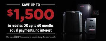 Not all providers offer rebates and actual savings vary based on where you live. Lennox Hvac Promotions Atlantic Heating Air Conditioning